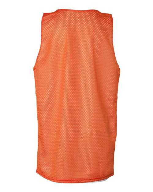 Youth Pro Mesh Reversible Tank Top - Burnt Orange White Back