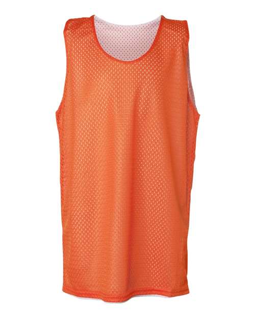Youth Pro Mesh Reversible Tank Top - Burnt Orange White Front