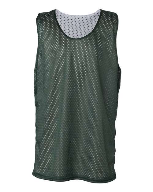 Youth Pro Mesh Reversible Tank Top - Forest/ White Front