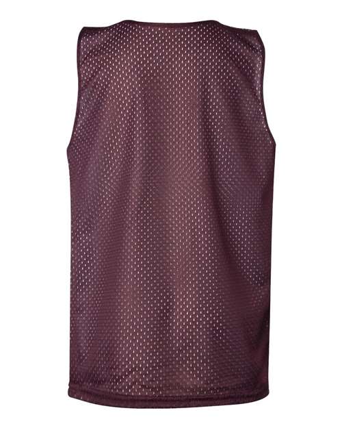 Youth Pro Mesh Reversible Tank Top - Maroon/ White Back