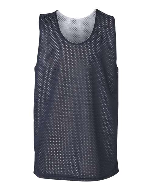 Youth Pro Mesh Reversible Tank Top - Navy/ White Front
