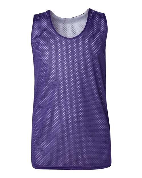Youth Pro Mesh Reversible Tank Top - Purple/ White Front