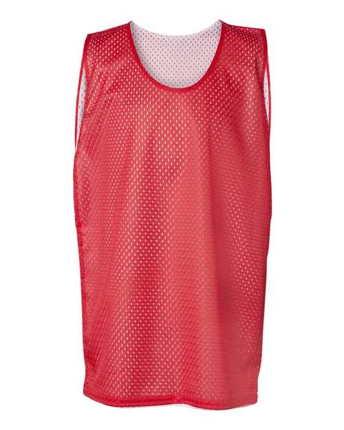 Youth Pro Mesh Reversible Tank Top - Red/ White Front