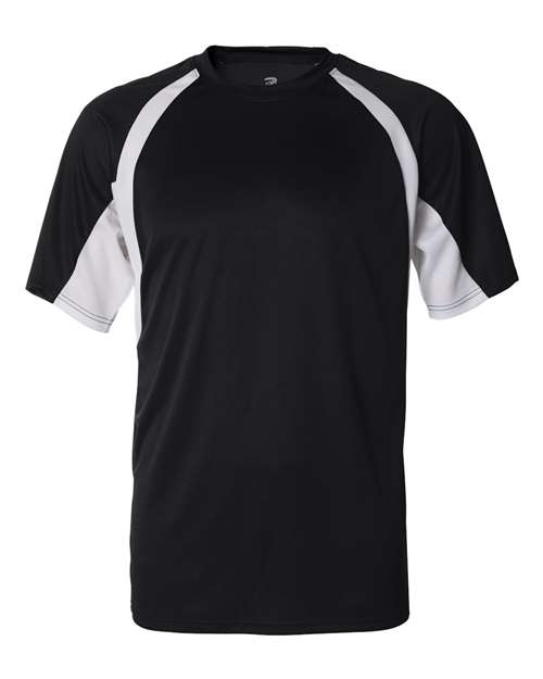 Men's B-Core Hook T-Shirt - Black/ White Front