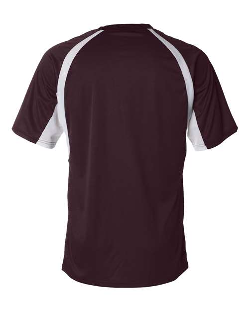 Men's B-Core Hook T-Shirt - Maroon/ White Back