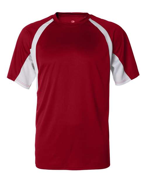 Men's B-Core Hook T-Shirt - Red/ White Front
