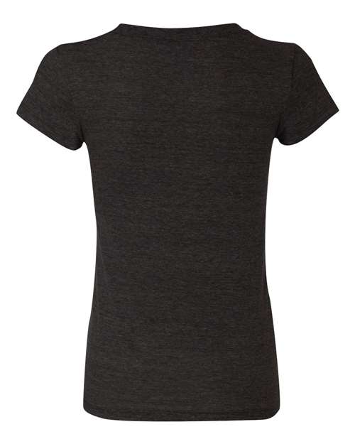Women's Triblend Tee - Charcoal Black Triblend Back