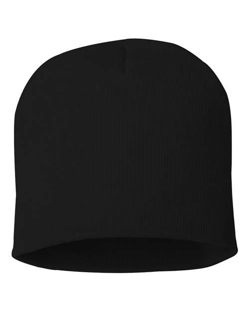8" Beanie - Black Back