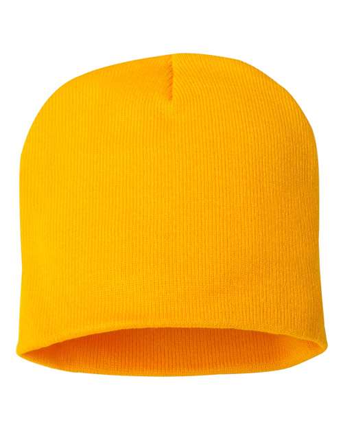 8" Beanie - Gold Back