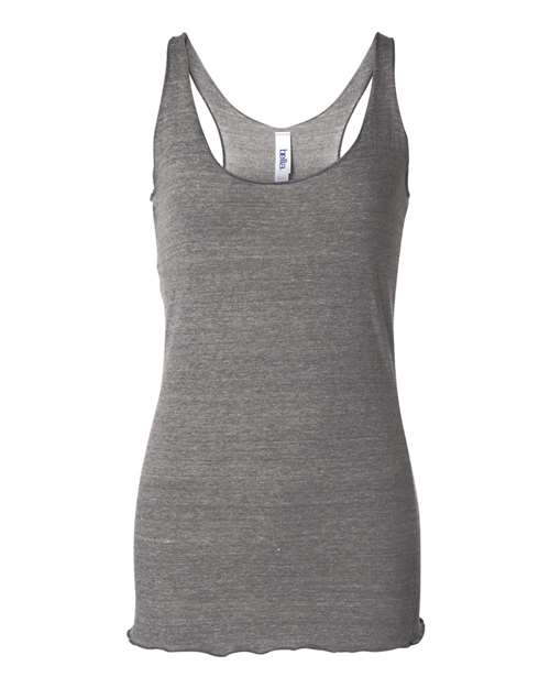 Women's Triblend Racerback Tank - Grey Triblend Front
