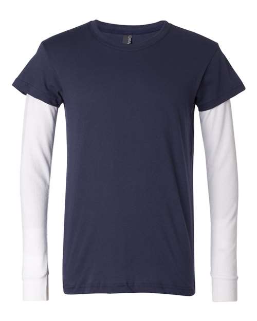 Augusta Sportswear Women's Triblend Fanatic 2.0 V-Neck T-Shirt - White/ Grey Heather Front