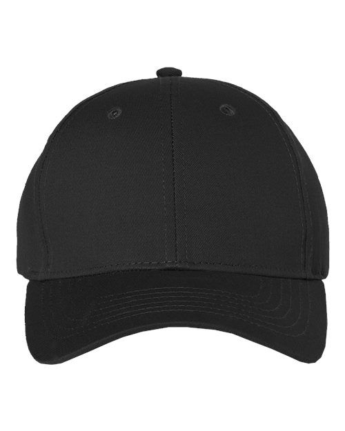 Cotton Twill Cap - Black Front