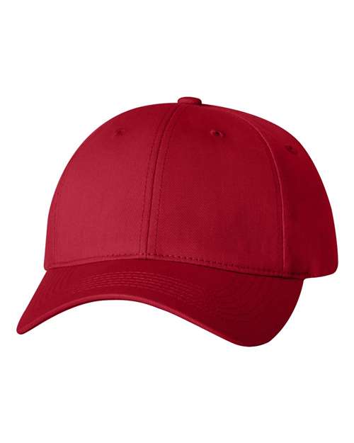 Cotton Twill Cap - Red Front