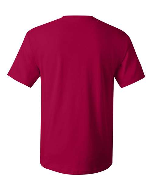 Unisex Essential-T T-Shirt - Deep Red Back