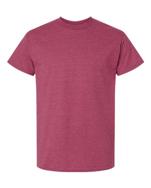 Gildan Unisex Ultra Cotton® T-Shirt - Heather Cardinal Front