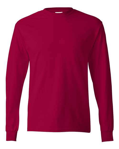 Authentic Long Sleeve T-Shirt - Deep Red Front