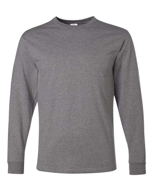 Unisex Dri-Power® Long Sleeve 50/50 T-Shirt - Oxford Front