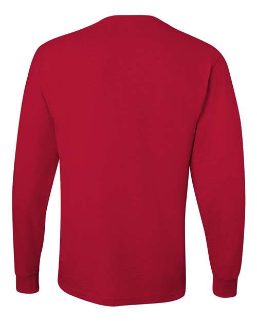 Unisex Dri-Power® Long Sleeve 50/50 T-Shirt - True Red Back