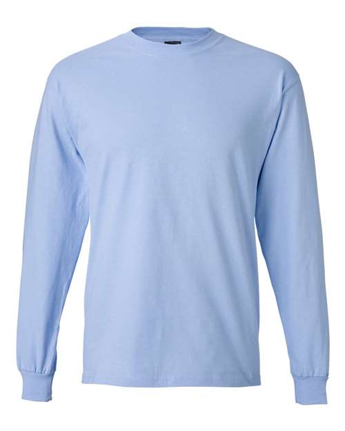 Unisex Beefy-T® Long Sleeve T-Shirt - Light Blue Front
