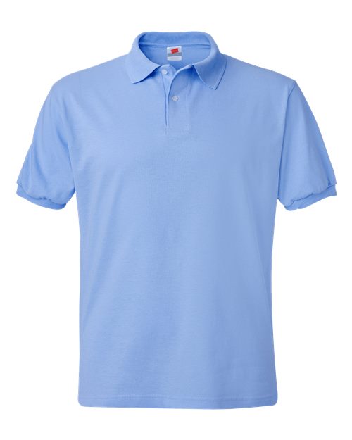 Men's EcoSmart® Jersey Polo - Light Blue Front
