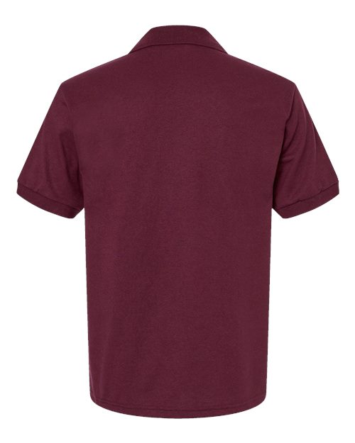 Unisex DryBlend® Jersey Polo - Maroon Back