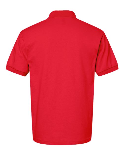 Unisex DryBlend® Jersey Polo - Red Back