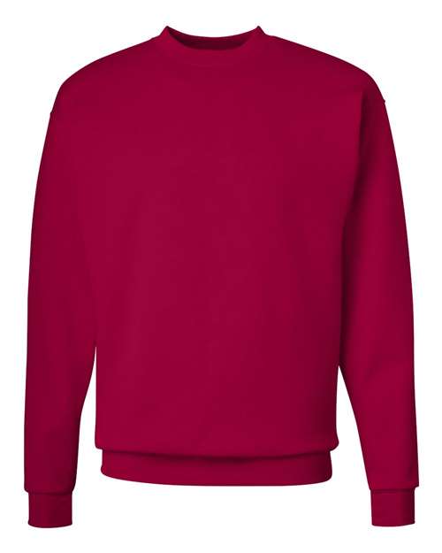 Hanes Unisex EcoSmart® Crewneck Sweatshirt - Deep Red Front