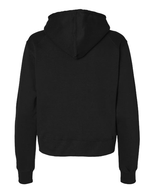 Women's Crop Hooded Sweatshirt - Black Back