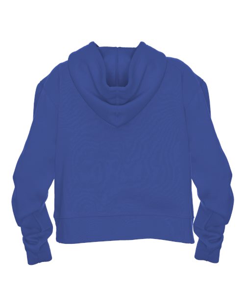 Women's Crop Hooded Sweatshirt - Royal Back