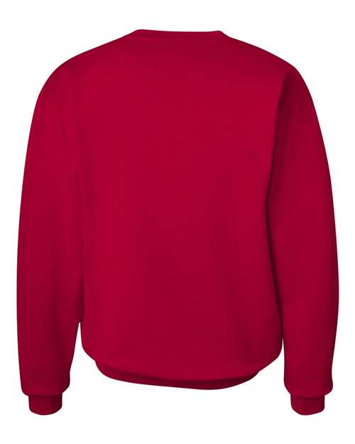 Unisex Ultimate Cotton® Crewneck Sweatshirt - Deep Red Back
