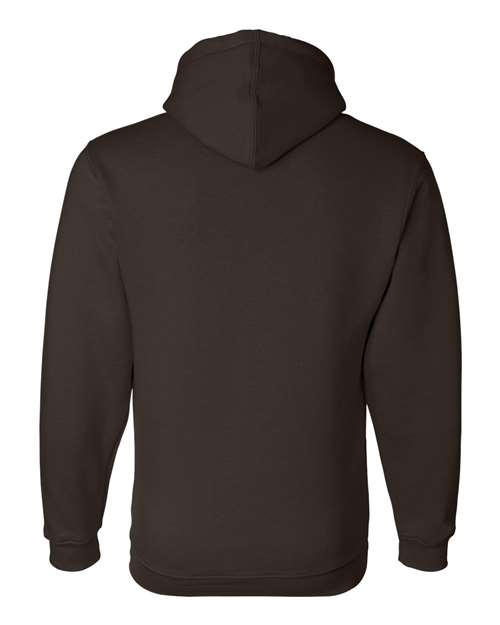 Unisex USA-Made Hooded Sweatshirt - Chocolate Back