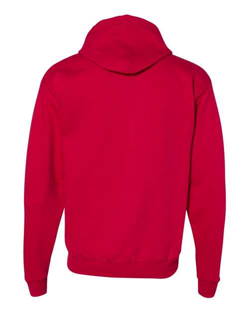 Unisex EcoSmart® Full-Zip Hooded Sweatshirt - Deep Red Back