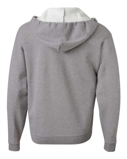 Unisex NuBlend® Full-Zip Hooded Sweatshirt - Oxford Back