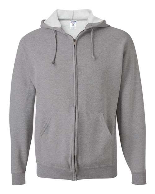 Unisex NuBlend® Full-Zip Hooded Sweatshirt - Oxford Front