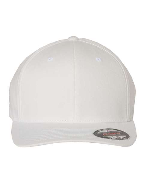 Flexfit V-Flexfit® Cotton Twill Cap - White Front