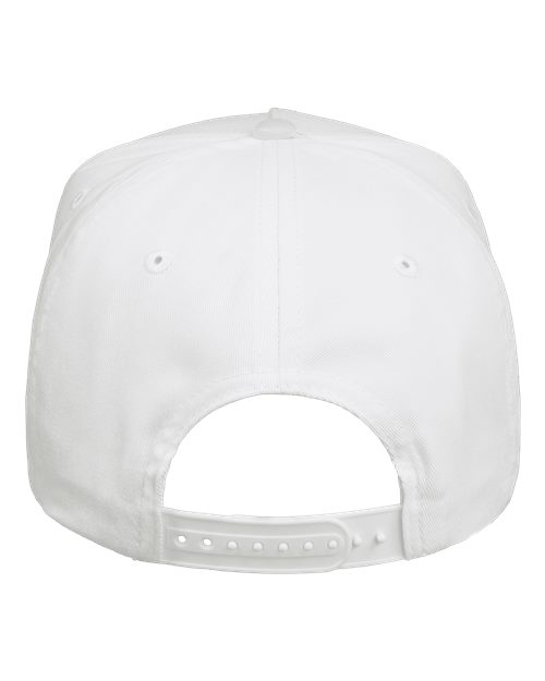 Five-Panel Twill Cap - White Back