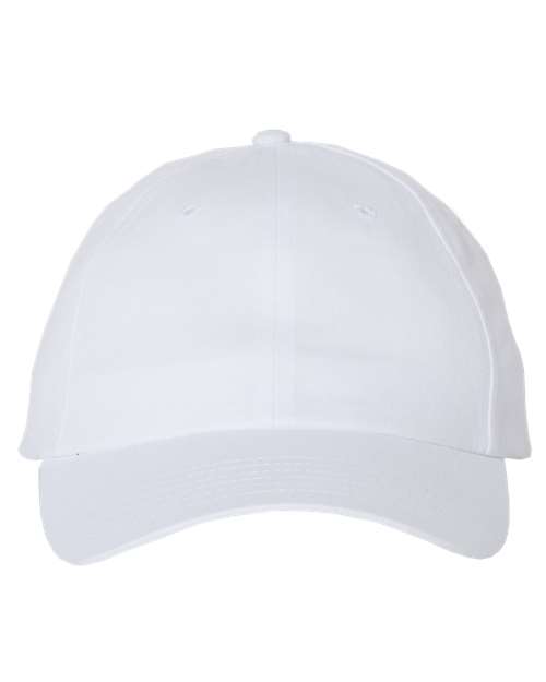 Brushed Twill Cap - White Front