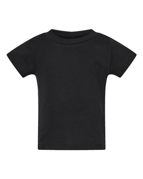 Infant Cotton Jersey Tee - Black Front