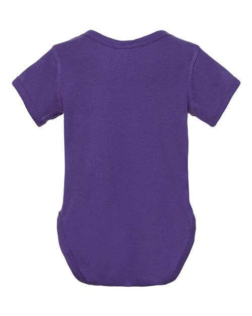 Infant Baby Rib Bodysuit - Purple Back