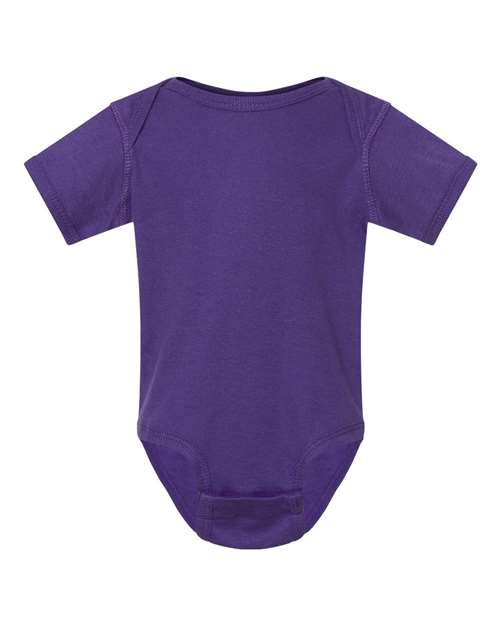 Infant Baby Rib Bodysuit - Purple Front
