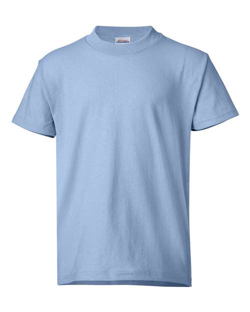 Hanes Youth EcoSmart® T-Shirt - Light Blue Front