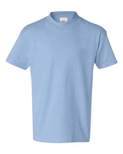 Youth Authentic T-Shirt - Light Blue Front