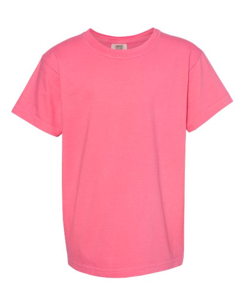 Youth Garment-Dyed Heavyweight T-Shirt - Crunchberry Front