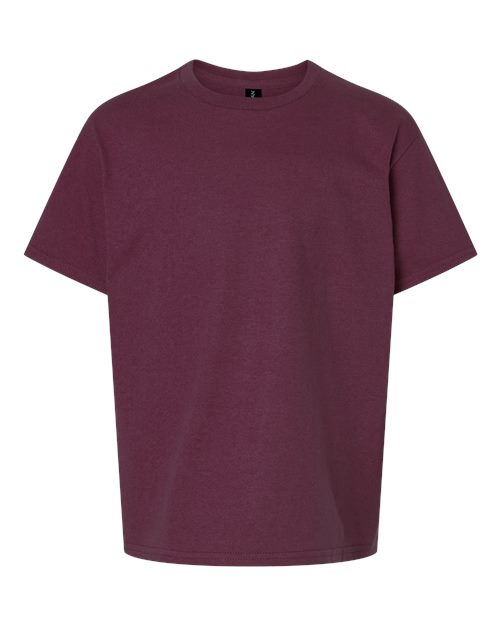 Gildan Youth Ultra Cotton® T-Shirt - Maroon Front