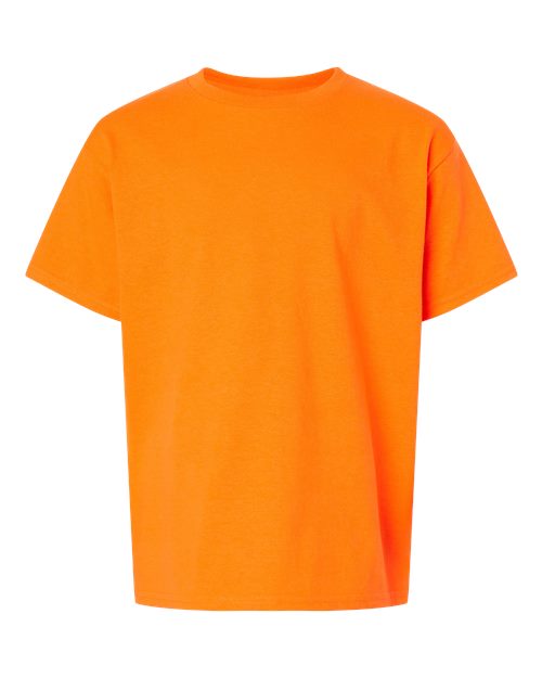 Gildan Youth Ultra Cotton® T-Shirt - Safety Orange Front