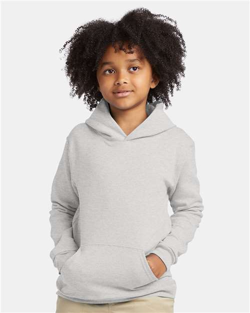 Hanes Youth EcoSmart® Hooded Sweatshirt - Model Front