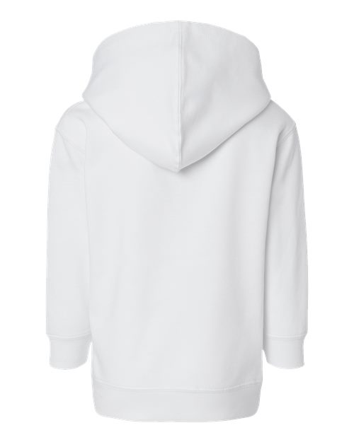 Toddler Pullover Fleece Hoodie - White Back