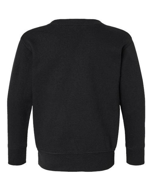 Toddler Fleece Crewneck Sweatshirt - Black Back