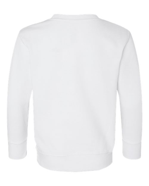 Toddler Fleece Crewneck Sweatshirt - White Back