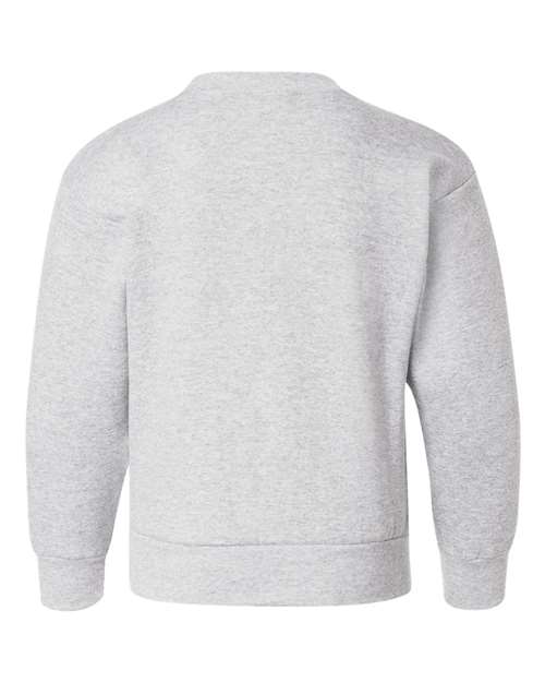 Youth EcoSmart® Crewneck Sweatshirt - Ash Back